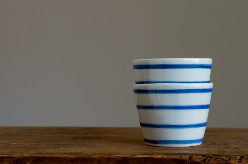 画像3: 高桑英隆　白磁輪線紋蕎麦猪口