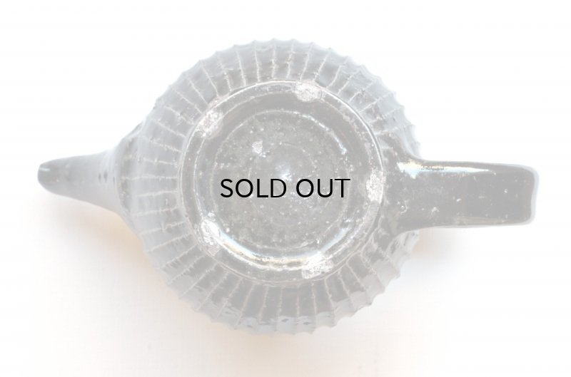 画像7: 八田　亨   黒釉鎬ポット