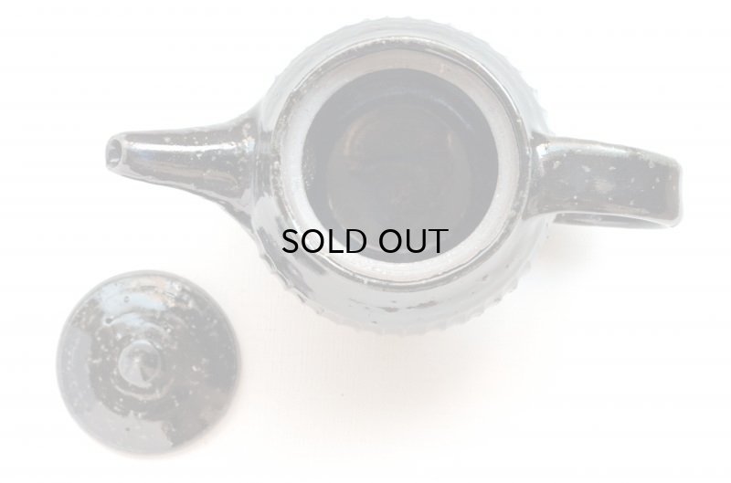 画像4: 八田　亨   黒釉鎬ポット