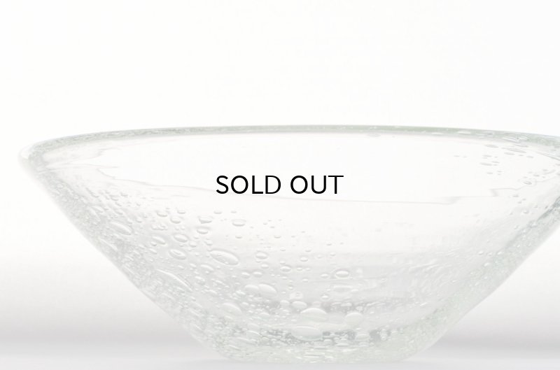 画像4: 吹きガラス工房 一星 うす泡円錐鉢