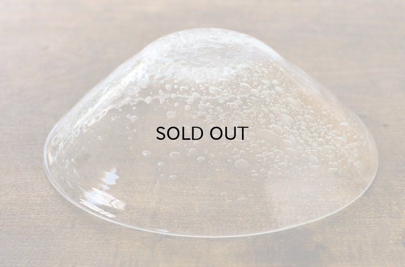 画像6: 吹きガラス工房 一星 うす泡円錐鉢