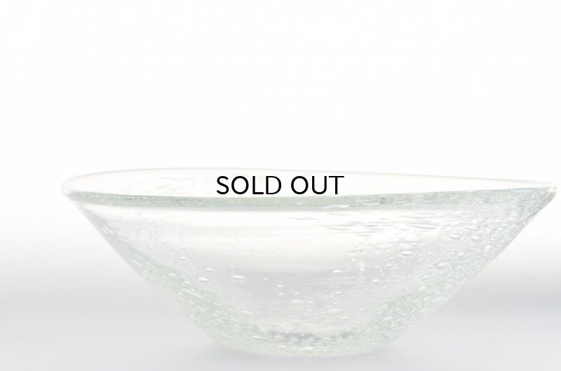 画像3: 吹きガラス工房 一星 うす泡円錐鉢