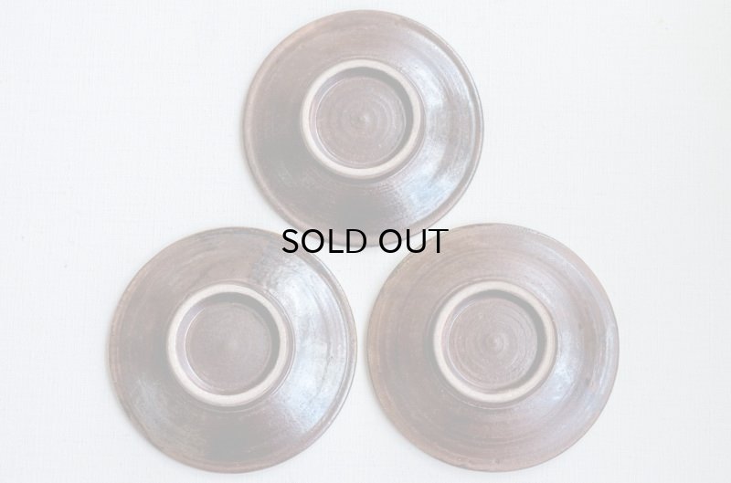 画像6: 田村窯　呉須・飴丸に点打４寸皿