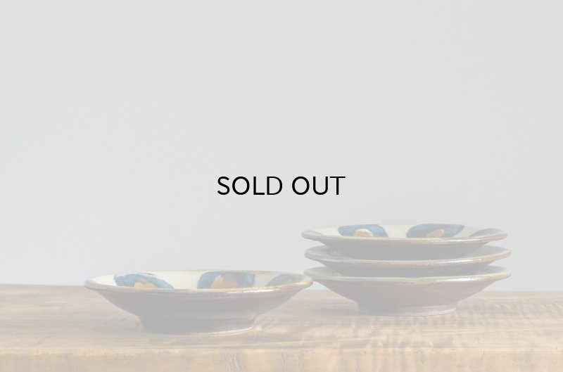 画像4: 田村窯　呉須・飴丸に点打４寸皿