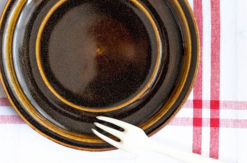 画像4: 福井一伯　鉄釉7寸リムプレート