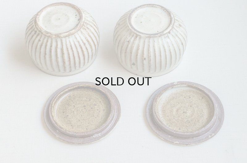 画像11: 福井一伯  マット粉引 塩壷・小