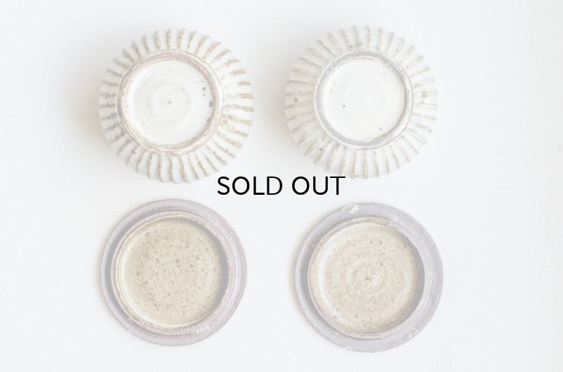 画像10: 福井一伯  マット粉引 塩壷・小