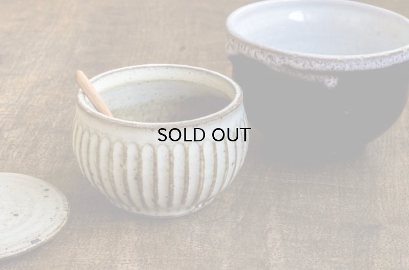 画像5: 福井一伯  マット粉引 塩壷・小