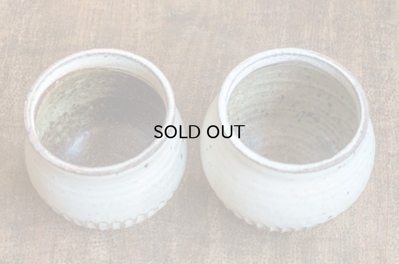 画像7: 福井一伯  マット粉引 塩壷・大  A