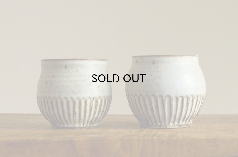 画像6: 福井一伯  マット粉引 塩壷・大  A