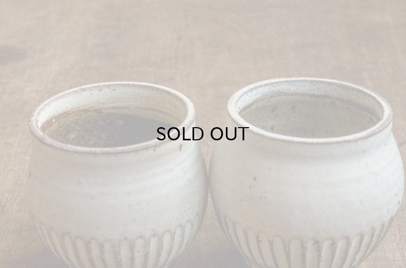 画像8: 福井一伯  マット粉引 塩壷・大  A