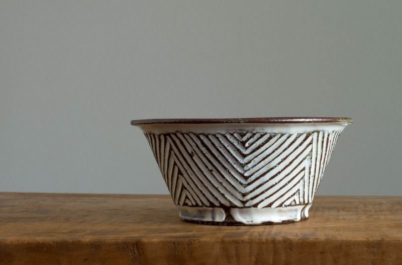 画像7: 福井一伯 　線刻三島鉢