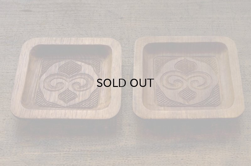 画像7: アイヌの手仕事 二風谷 木彫り 茶托