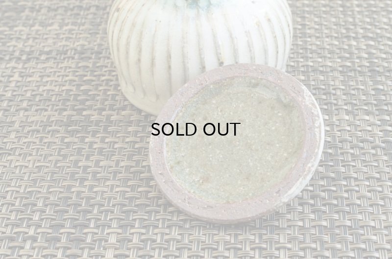 画像7: 福井一伯  粉引灰釉 蓋物・小 