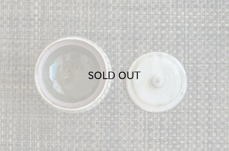 画像14: 福井一伯  粉引灰釉 蓋物・小 