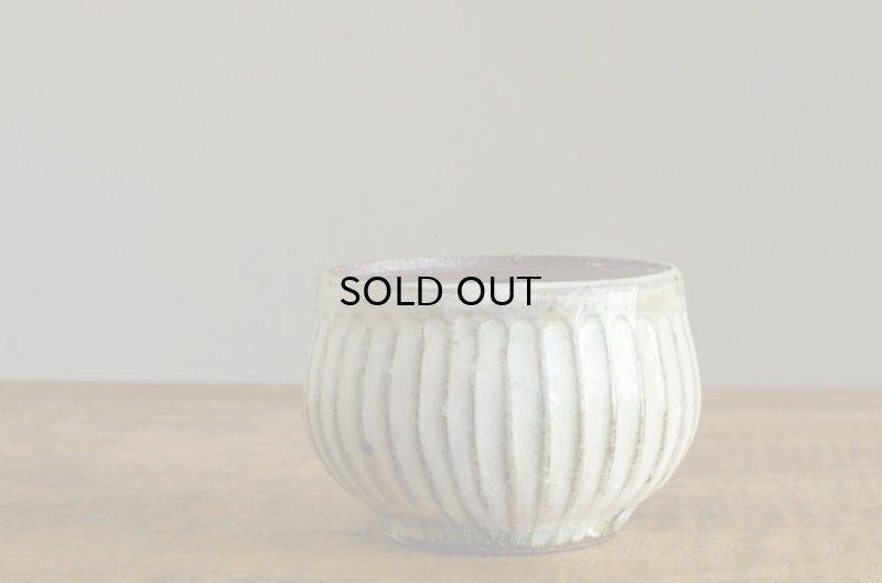 画像9: 福井一伯  粉引灰釉 蓋物・小 