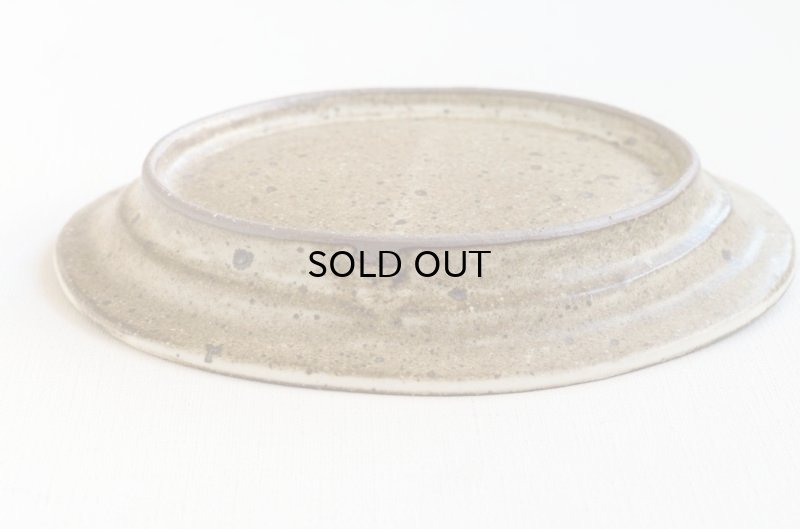 画像13: 福井一伯  粉引オーバル皿・小