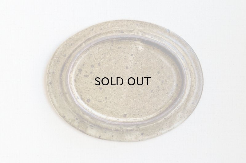 画像12: 福井一伯  粉引オーバル皿・小