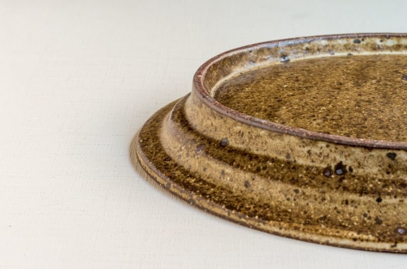 画像13: 福井一伯  粉引オーバル皿・大