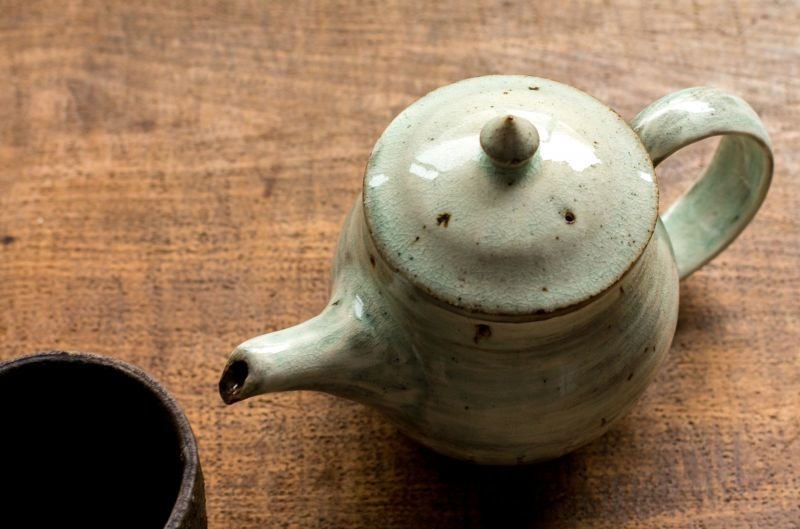 画像8: 福井一伯 　灰釉刷毛目ポット