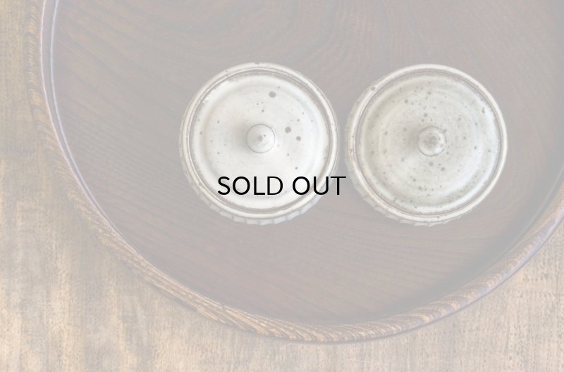 画像8: 福井一伯  粉引鎬 蓋物・小 