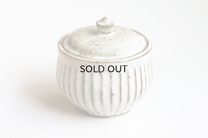 画像4: 福井一伯  粉引鎬 蓋物・小 