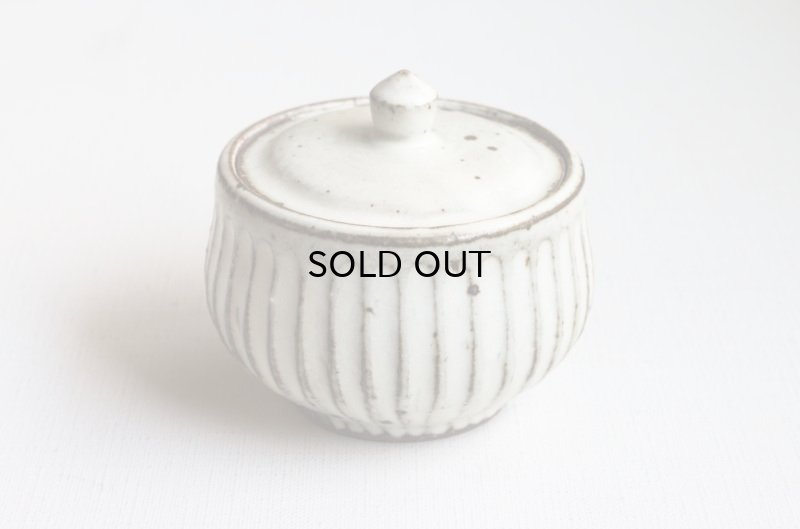 画像5: 福井一伯  粉引鎬 蓋物・小 