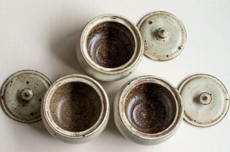 画像9: 福井一伯  粉引 蓋物・小 