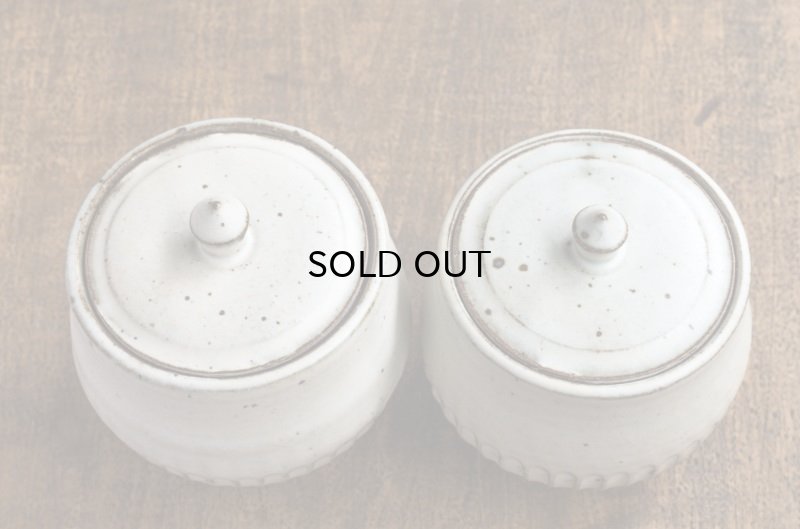 画像7: 福井一伯  粉引 蓋物・大