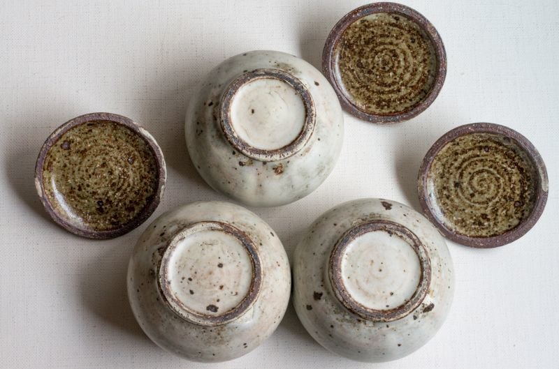 画像10: 福井一伯  粉引 蓋物・小 