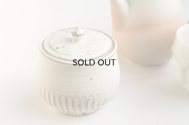 画像3: 福井一伯  粉引 蓋物・大