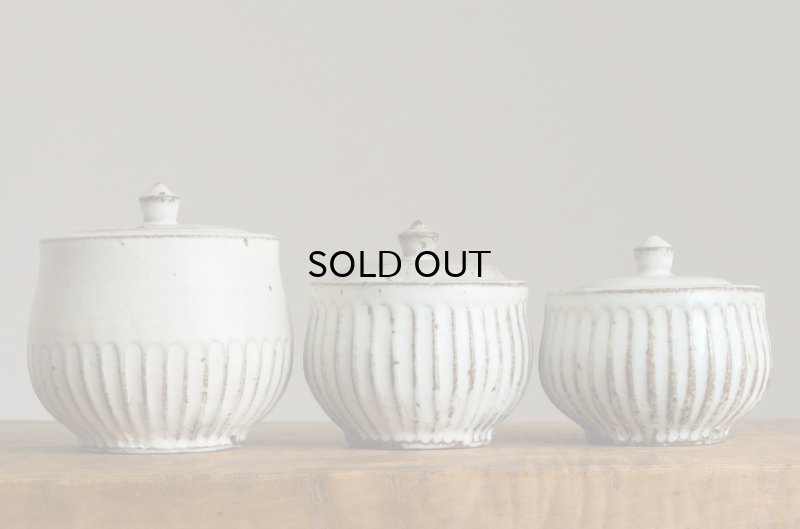 画像12: 福井一伯  粉引 蓋物・大