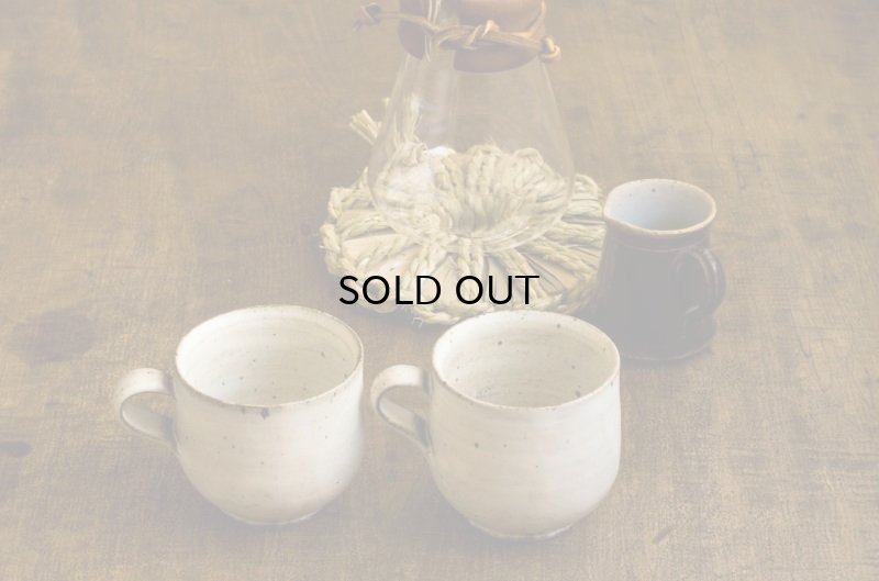 画像4: 福井一伯  粉引マグ 中 b.