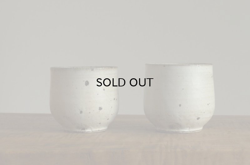 画像10: 福井一伯  粉引マグ 中 b.