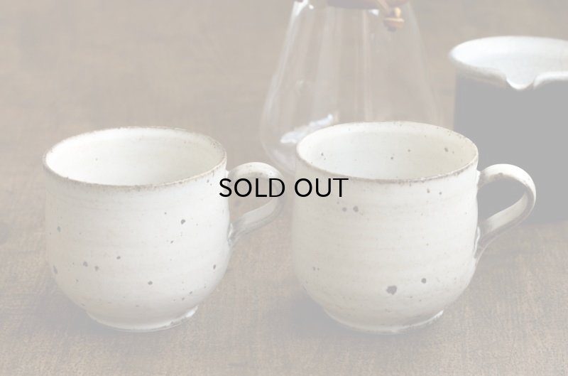 画像3: 福井一伯  粉引マグ 中 b.