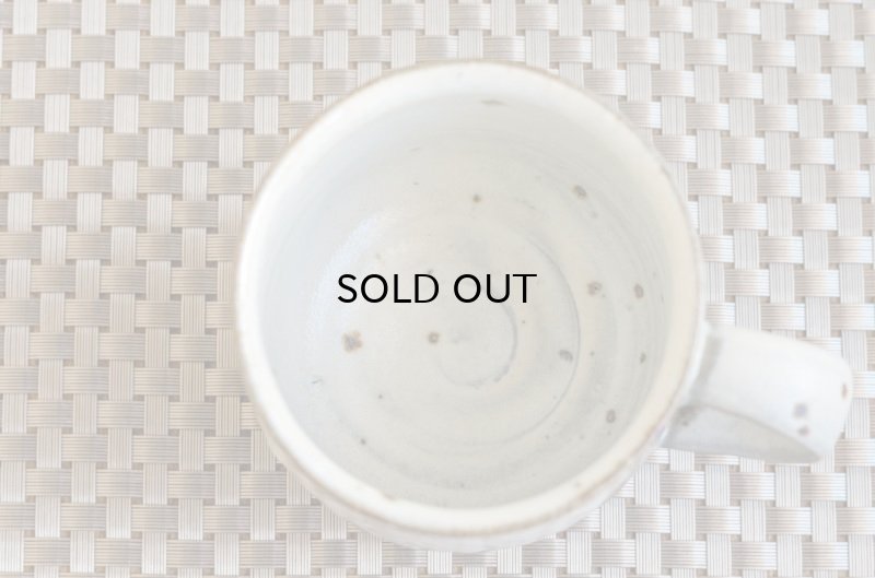 画像3: 福井一伯  粉引マットマグ 矢羽根 a.