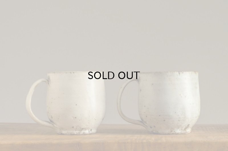 画像5: 福井一伯  粉引マットマグ・大 b.