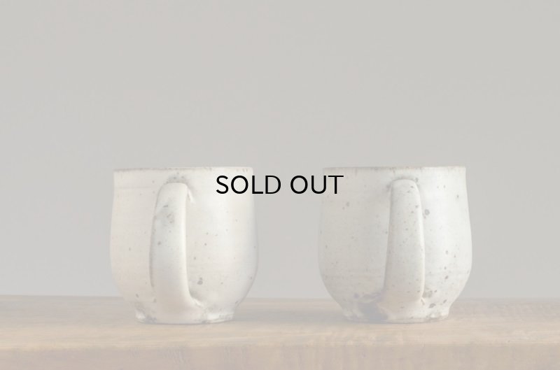 画像7: 福井一伯  粉引マットマグ・大 b.