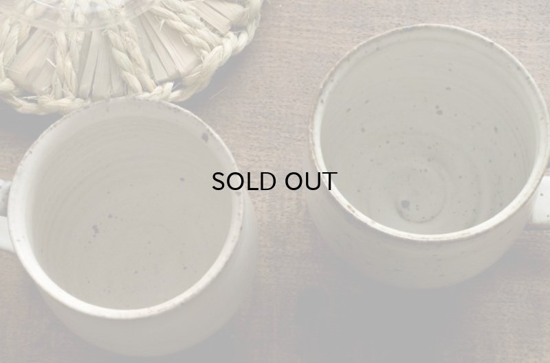 画像9: 福井一伯  粉引マットマグ・大 b.