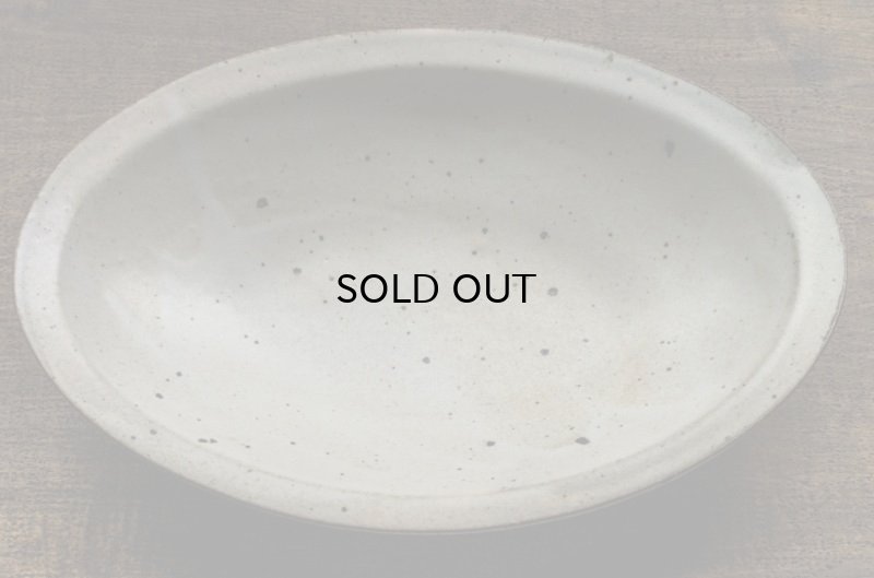 画像9: 福井一伯  粉引オーバル鉢・大
