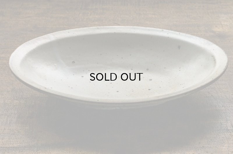 画像10: 福井一伯  粉引オーバル鉢・大