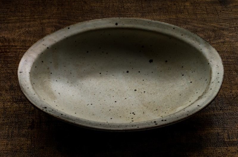 画像8: 福井一伯  粉引オーバル鉢・中
