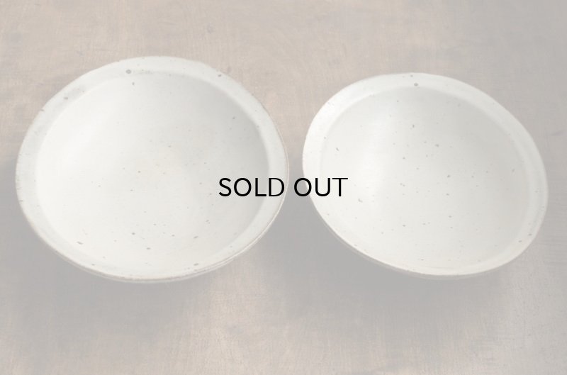 画像14: 福井一伯  粉引オーバル鉢・大