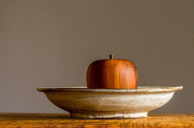 画像12: 福井一伯  粉引オーバル鉢・中