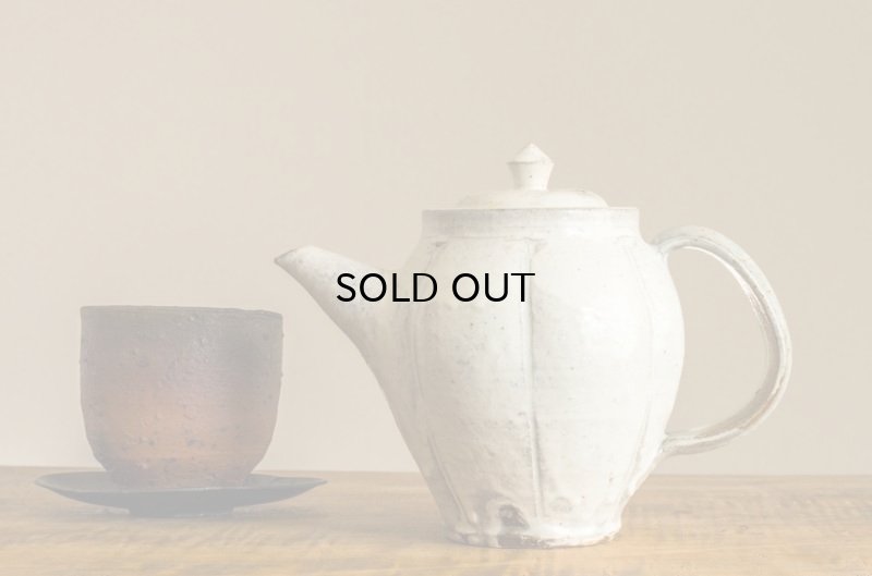 画像5: 福井一伯 　粉引輪花ポット・A