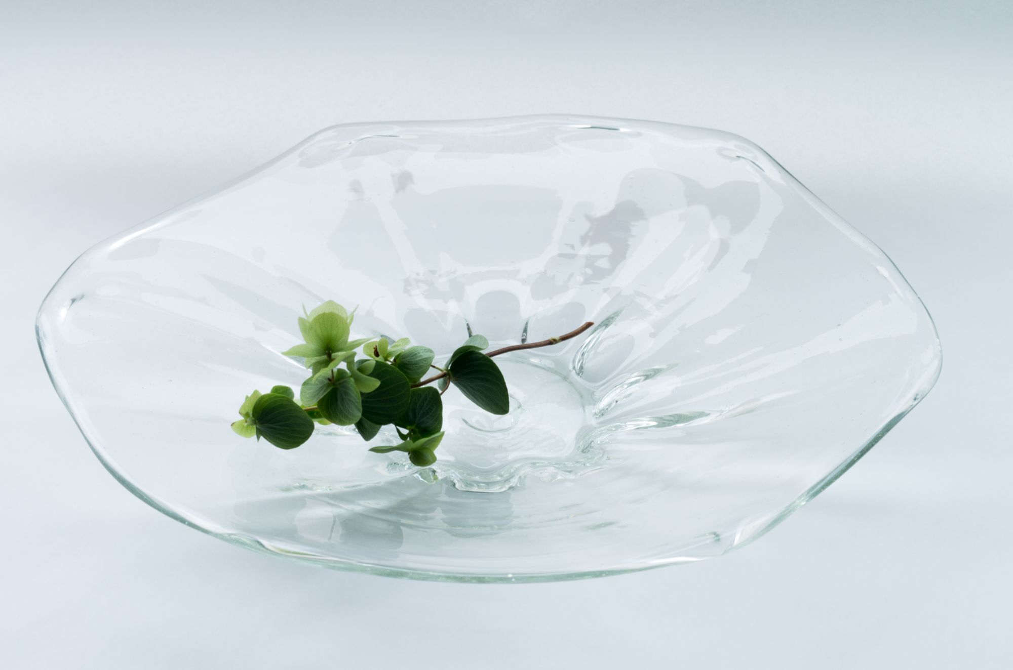 吹きガラス工房 一星 モールうす氷皿